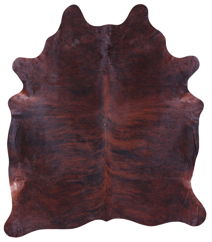 Dark Brindle Natural Cowhide Rug - XX-Large 8' 0"H x 6' 10"W