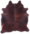 Dark Brindle Natural Cowhide Rug - XX-Large 8' 0"H x 6' 10"W