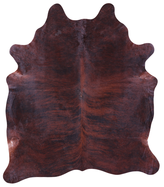 Dark Brindle Natural Cowhide Rug - XX-Large 8' 0"H x 6' 10"W