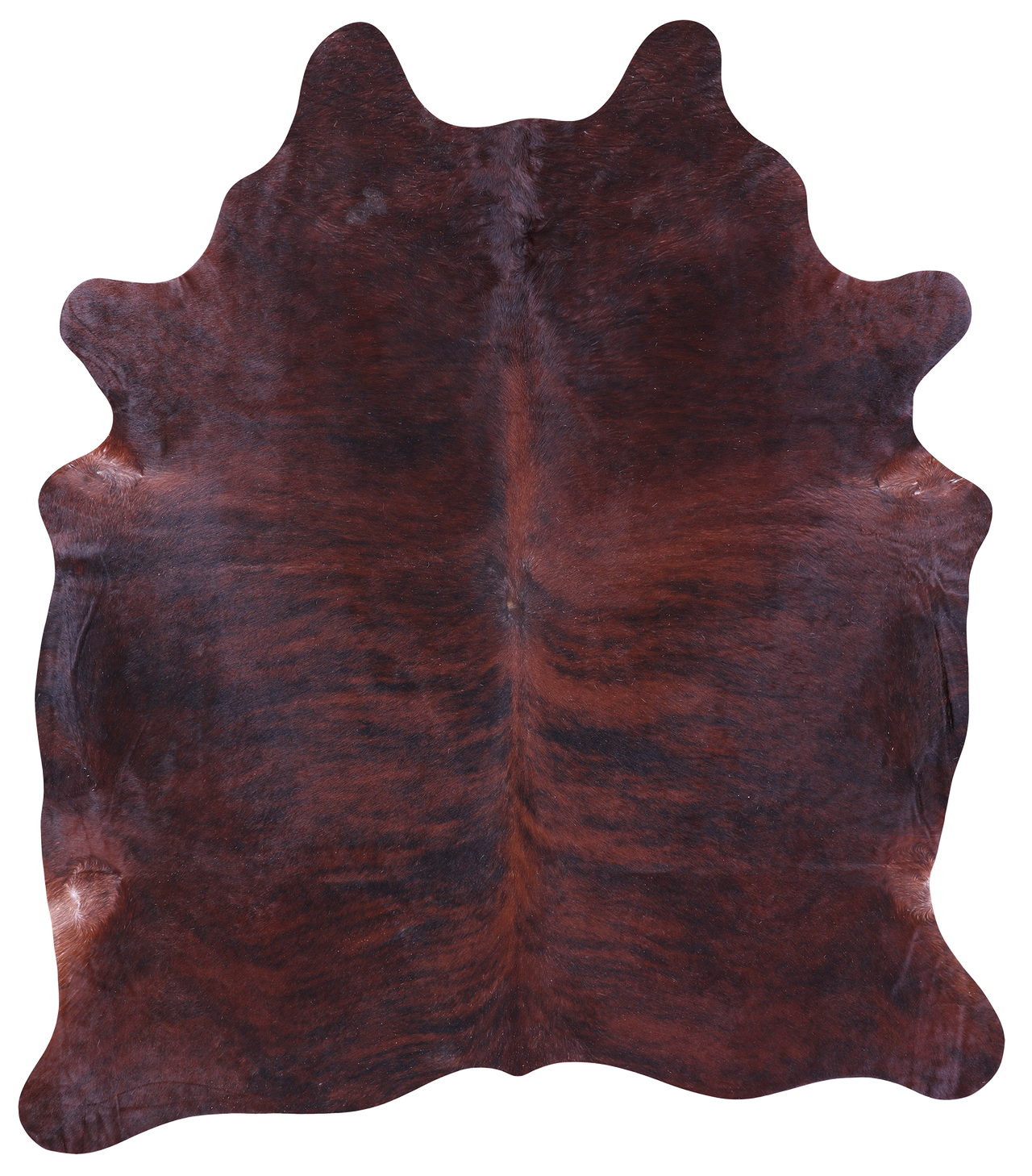 Dark Brindle Natural Cowhide Rug - XX-Large 8' 0"H x 6' 10"W