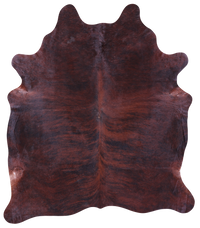 Thumbnail for Dark Brindle Natural Cowhide Rug - XX-Large 8' 0