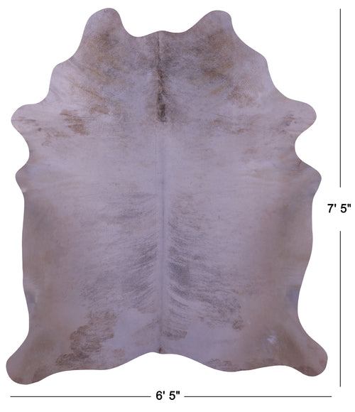 Grey Brindle Natural Cowhide Rug - XX-Large 7' 5