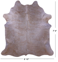 Thumbnail for Champagne Natural Cowhide Rug - XX-Large 7' 4