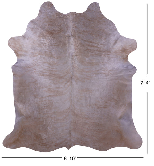 Champagne Natural Cowhide Rug - XX-Large 7' 4