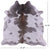 Grey & White Natural Cowhide Rug - X-Large 6' 10"H x 6' 10"W