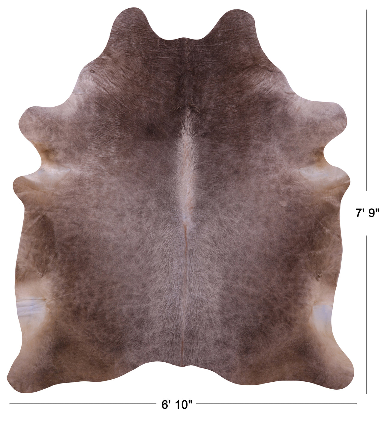 Champagne Natural Cowhide Rug - XX-Large 7' 9"H x 6' 10"W