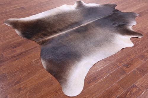 Dark Brown Natural Cowhide Rug - XX-Large 7' 8