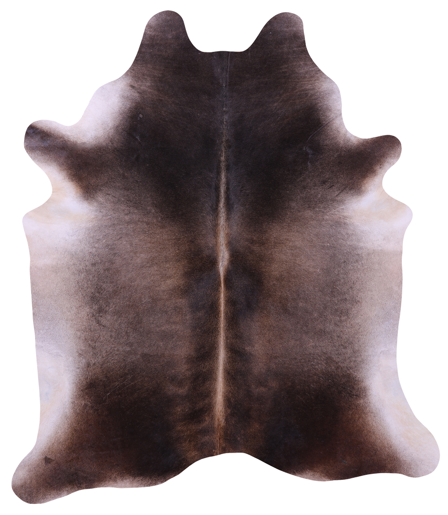 Dark Brown Natural Cowhide Rug - XX-Large 7' 8"H x 6' 9"W