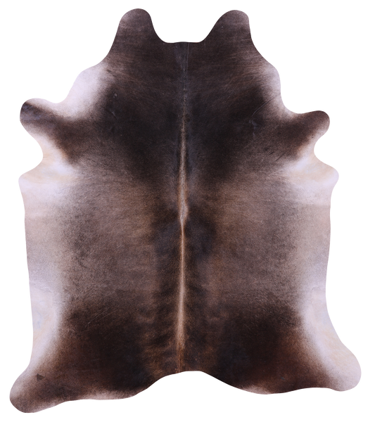 Dark Brown Natural Cowhide Rug - XX-Large 7' 8"H x 6' 9"W