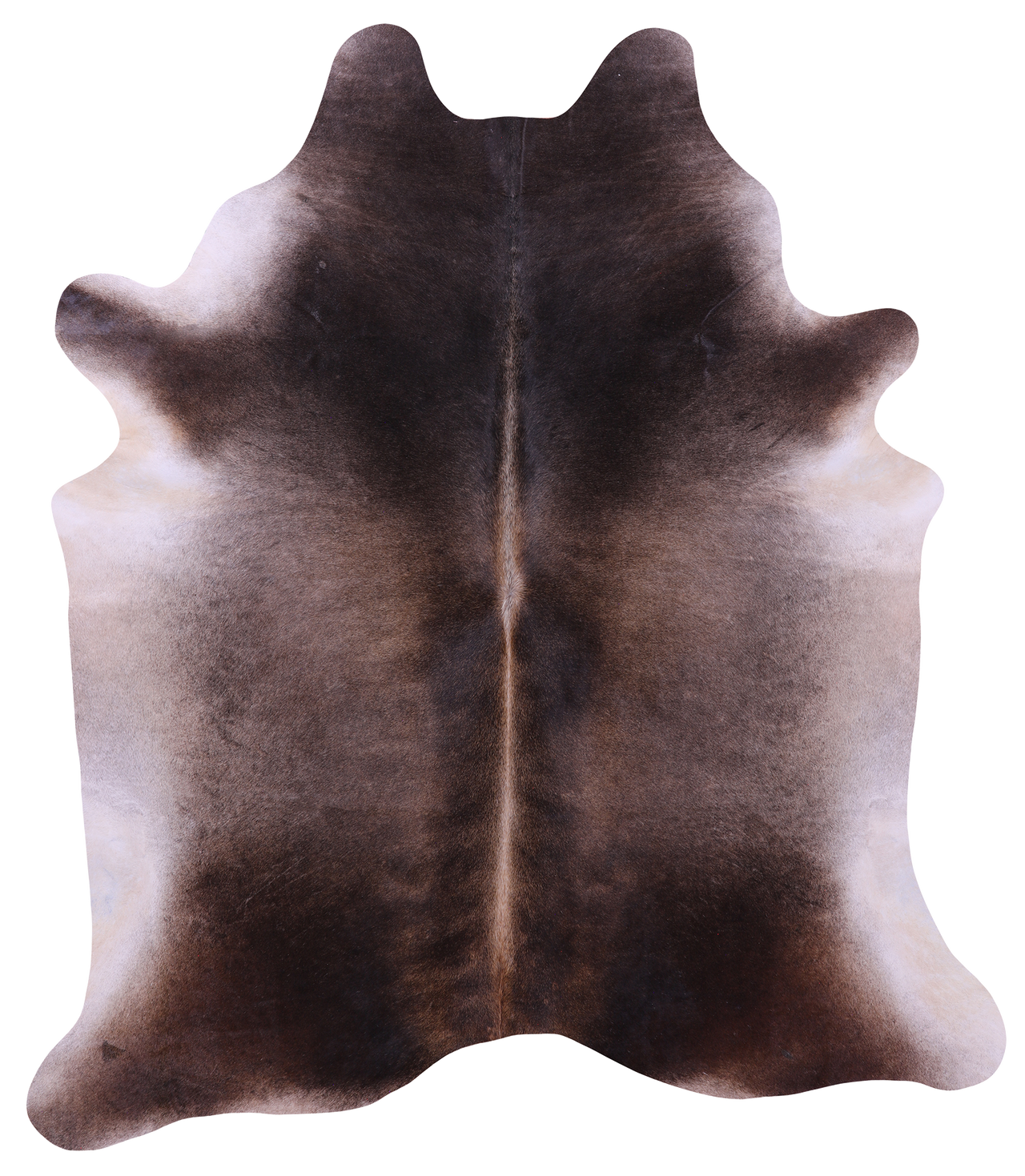 Dark Brown Natural Cowhide Rug - XX-Large 7' 8"H x 6' 9"W