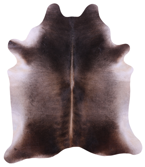 Dark Brown Natural Cowhide Rug - XX-Large 7' 8