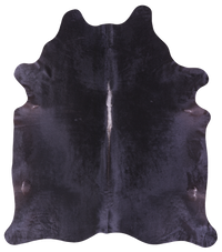 Thumbnail for Black Natural Cowhide Rug - XX-Large 8' 0