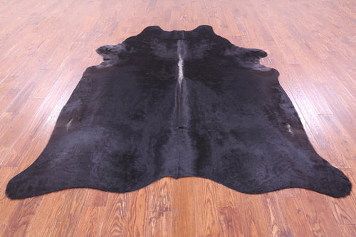 Black Natural Cowhide Rug - XX-Large 8' 0