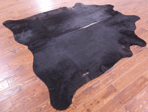 Black Natural Cowhide Rug - XX-Large 8' 0