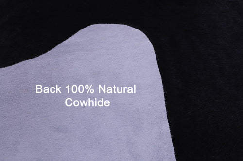 Black Natural Cowhide Rug - XX-Large 8' 0