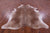 Light Brown Natural Cowhide Rug - XX-Large 7' 8"H x 6' 8"W