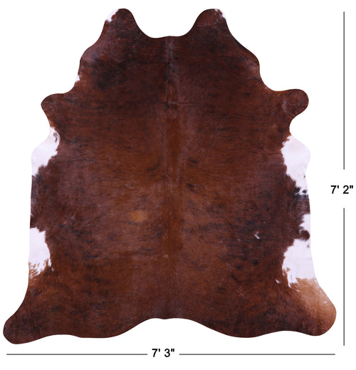 Brindle Natural Cowhide Rug - X-Large 7' 2