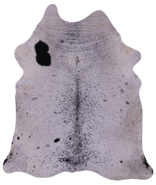 Black Salt & Pepper Natural Cowhide Rug - XX-Large 8' 0"H x 6' 8"W