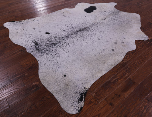 Black Salt & Pepper Natural Cowhide Rug - XX-Large 8' 0