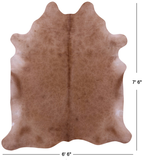 Light Brown Natural Cowhide Rug - XX-Large 7' 6