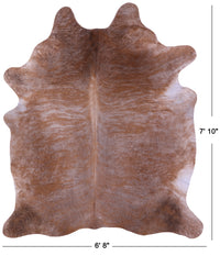 Thumbnail for Light Brindle Natural Cowhide Rug - XX-Large 7' 10