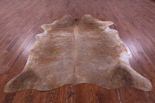 Light Brindle Natural Cowhide Rug - XX-Large 7' 10