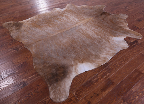 Light Brindle Natural Cowhide Rug - XX-Large 7' 10