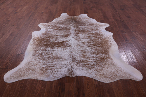Brown Salt & Pepper Natural Cowhide Rug - XX-Large 7' 4