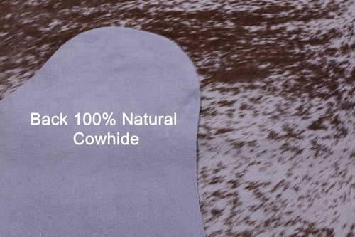 Brown Salt & Pepper Natural Cowhide Rug - XX-Large 7' 4