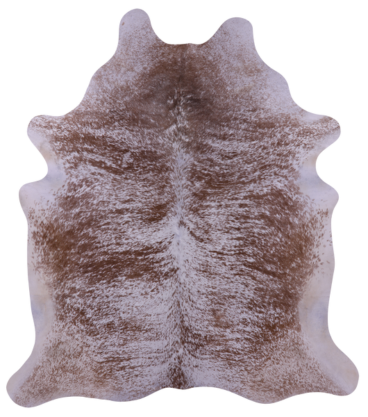 Brown Salt & Pepper Natural Cowhide Rug - XX-Large 7' 4"H x 6' 6"W