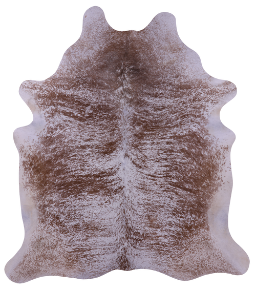 Brown Salt & Pepper Natural Cowhide Rug - XX-Large 7' 4