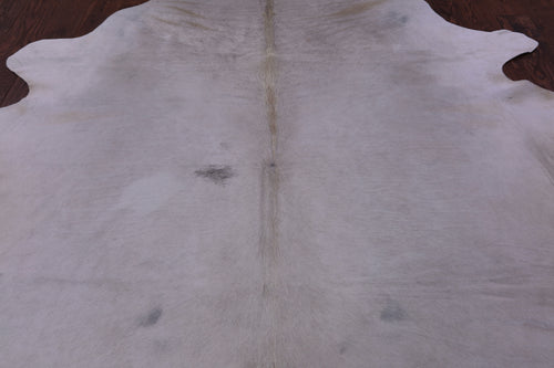 White Natural Cowhide Rug - XX-Large 7' 4