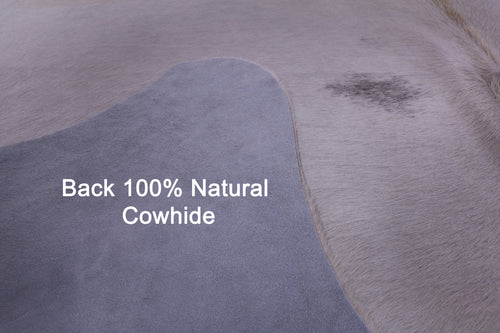 White Natural Cowhide Rug - XX-Large 7' 4