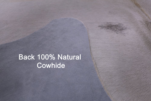 White Natural Cowhide Rug - XX-Large 7' 4