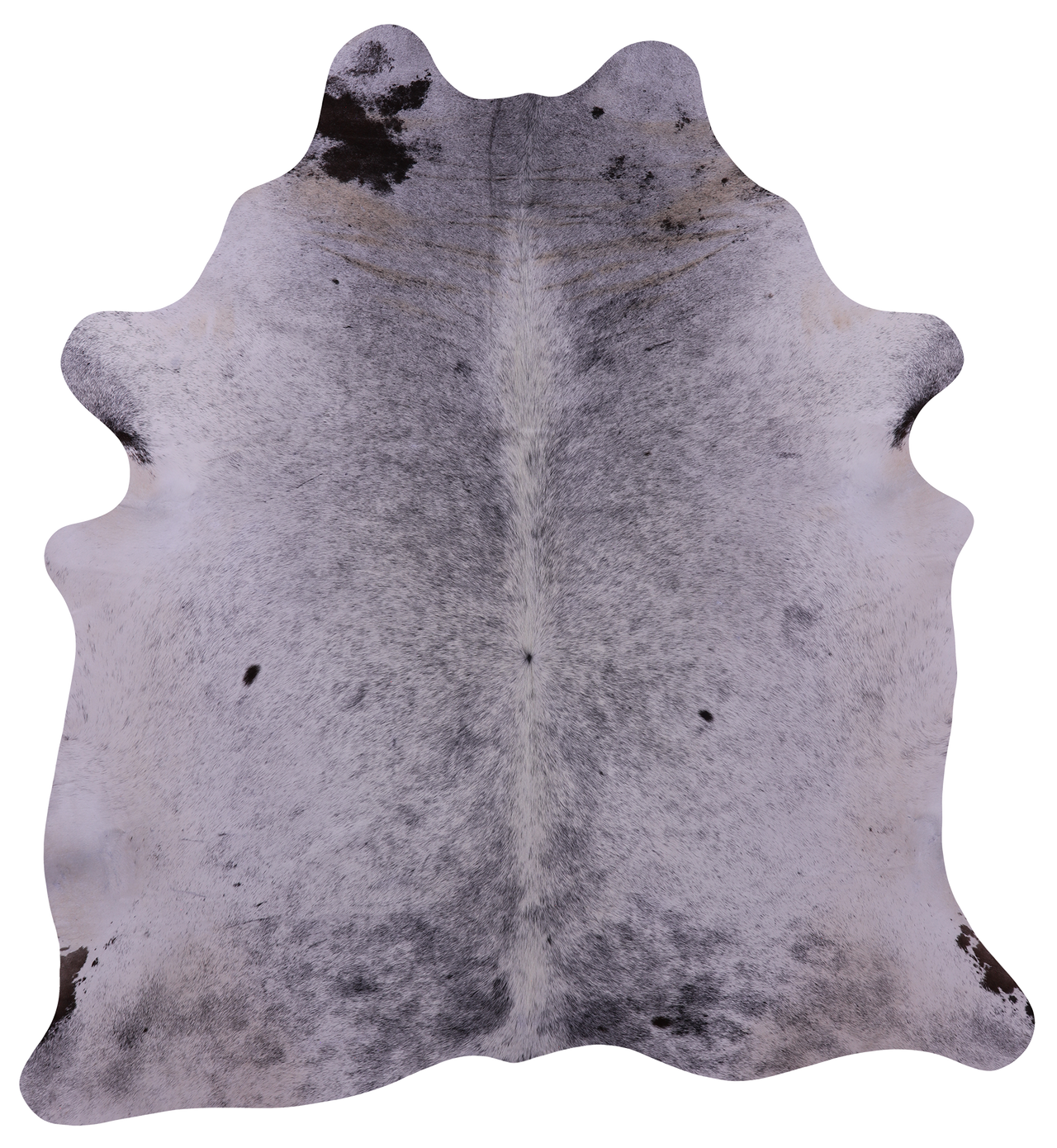Black Salt & Pepper Natural Cowhide Rug - XX-Large 7' 8"H x 7' 0"W