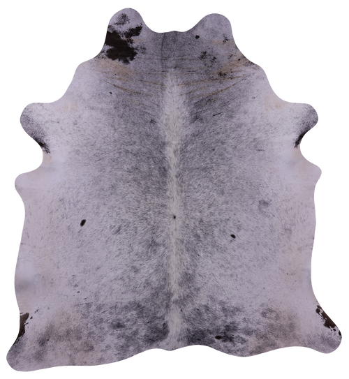 Black Salt & Pepper Natural Cowhide Rug - XX-Large 7' 8