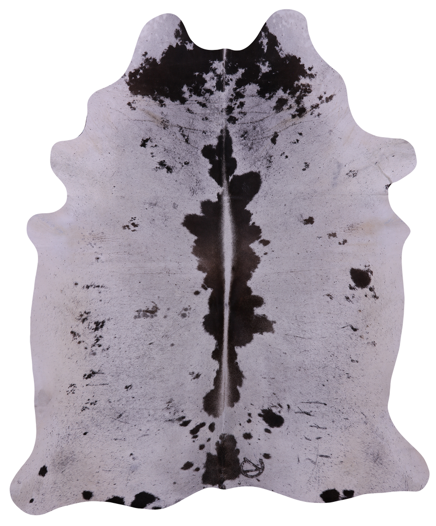 Brown Salt & Pepper Natural Cowhide Rug - XX-Large 8' 1"H x 6' 7"W