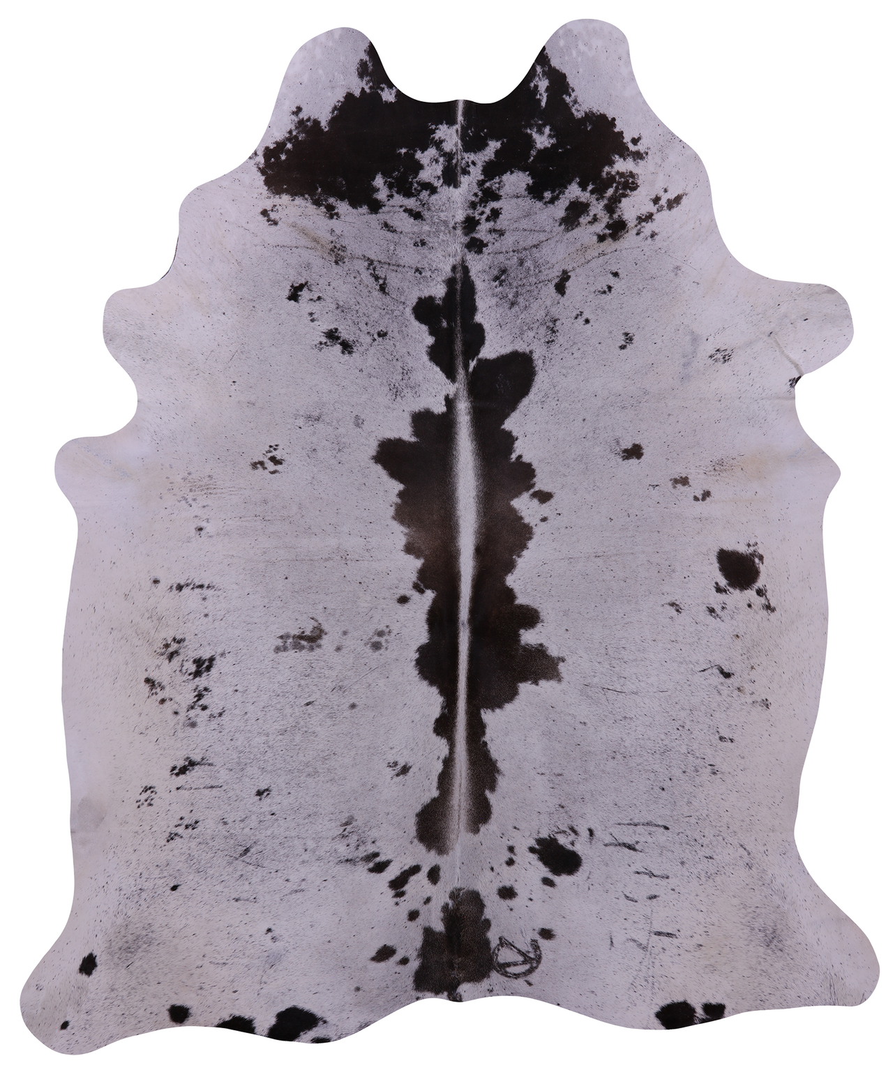 Brown Salt & Pepper Natural Cowhide Rug - XX-Large 8' 1"H x 6' 7"W