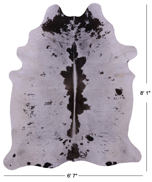 Brown Salt & Pepper Natural Cowhide Rug - XX-Large 8' 1