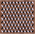 Brown & White Square Patchwork Black Natural Cowhide Rug - 5' 0" x 5' 0"