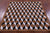 Brown & White Square Patchwork Black Natural Cowhide Rug - 5' 0" x 5' 0"