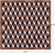 Brown & White Square Patchwork Black Natural Cowhide Rug - 5' 0" x 5' 0"