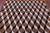 Brown & White Square Patchwork Black Natural Cowhide Rug - 5' 0" x 5' 0"
