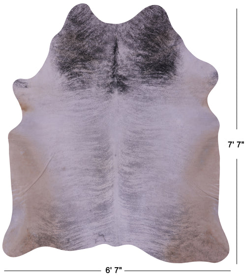 Grey Brindle Natural Cowhide Rug - XX-Large 7' 7