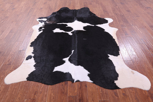 Black & White Natural Cowhide Rug - XX-Large 8' 2