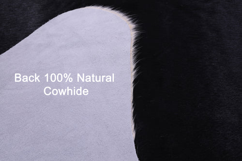 Black & White Natural Cowhide Rug - XX-Large 8' 2
