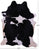 Black & White Natural Cowhide Rug - XX-Large 8' 2"H x 6' 6"W
