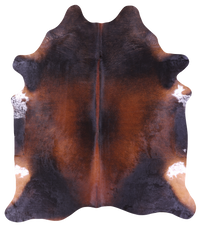 Thumbnail for Dark Brown Natural Cowhide Rug - XX-Large 7' 10
