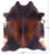 Dark Brown Natural Cowhide Rug - XX-Large 7' 10"H x 6' 9"W