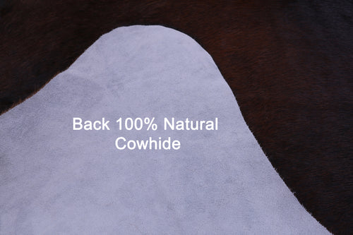 Dark Brown Natural Cowhide Rug - XX-Large 7' 10